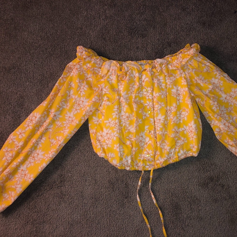HONEY PUNCH YELLOW BLOUSE